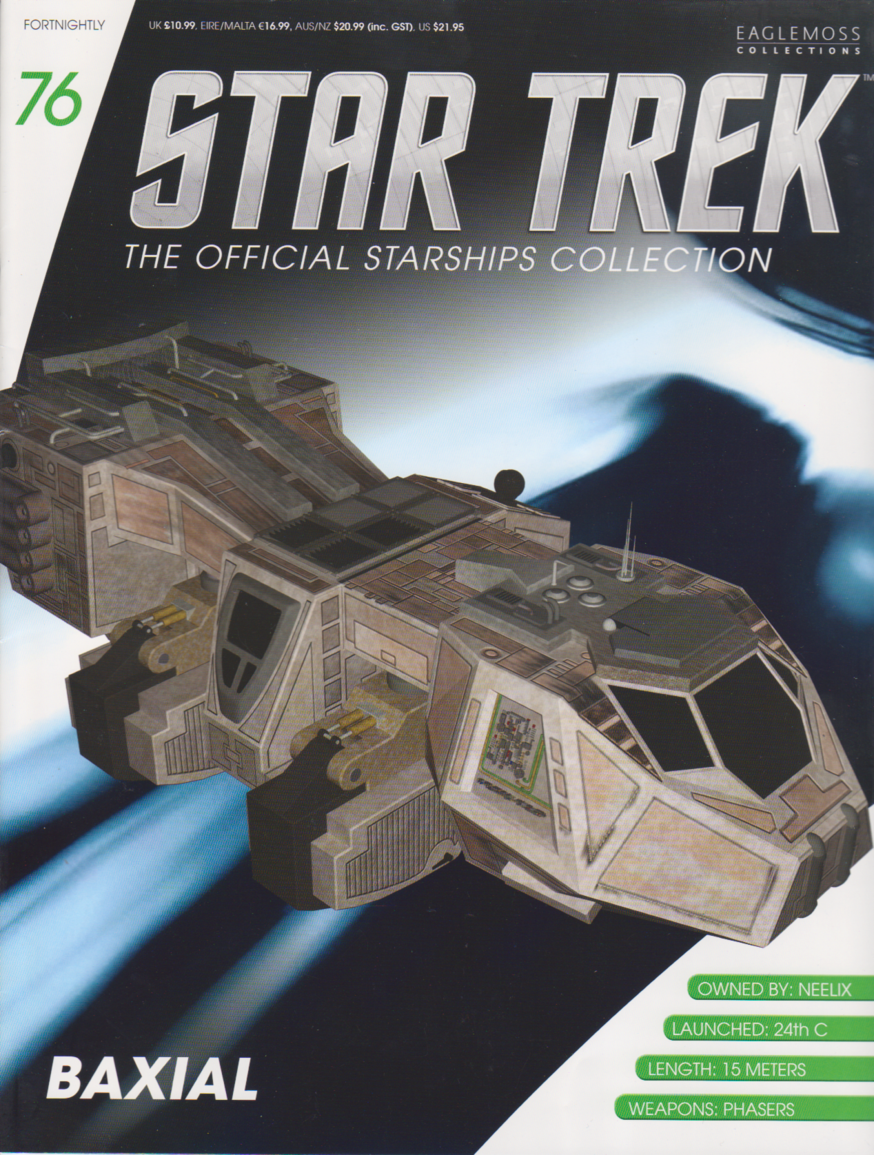Star Trek Ocampa Kes' Shuttle Voyager Eaglemoss Issue 169 w/magazine 